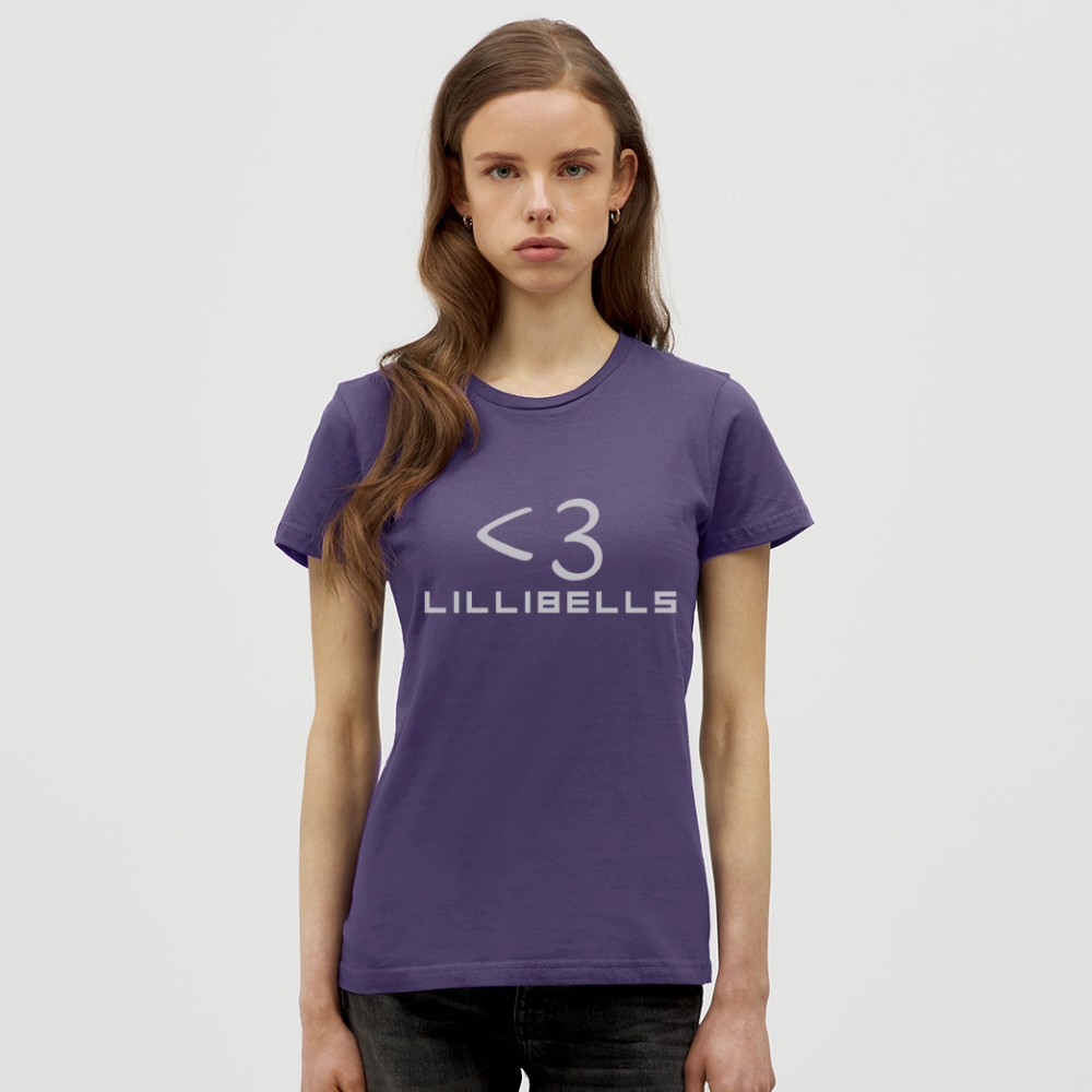 T-shirt dam - mörklila