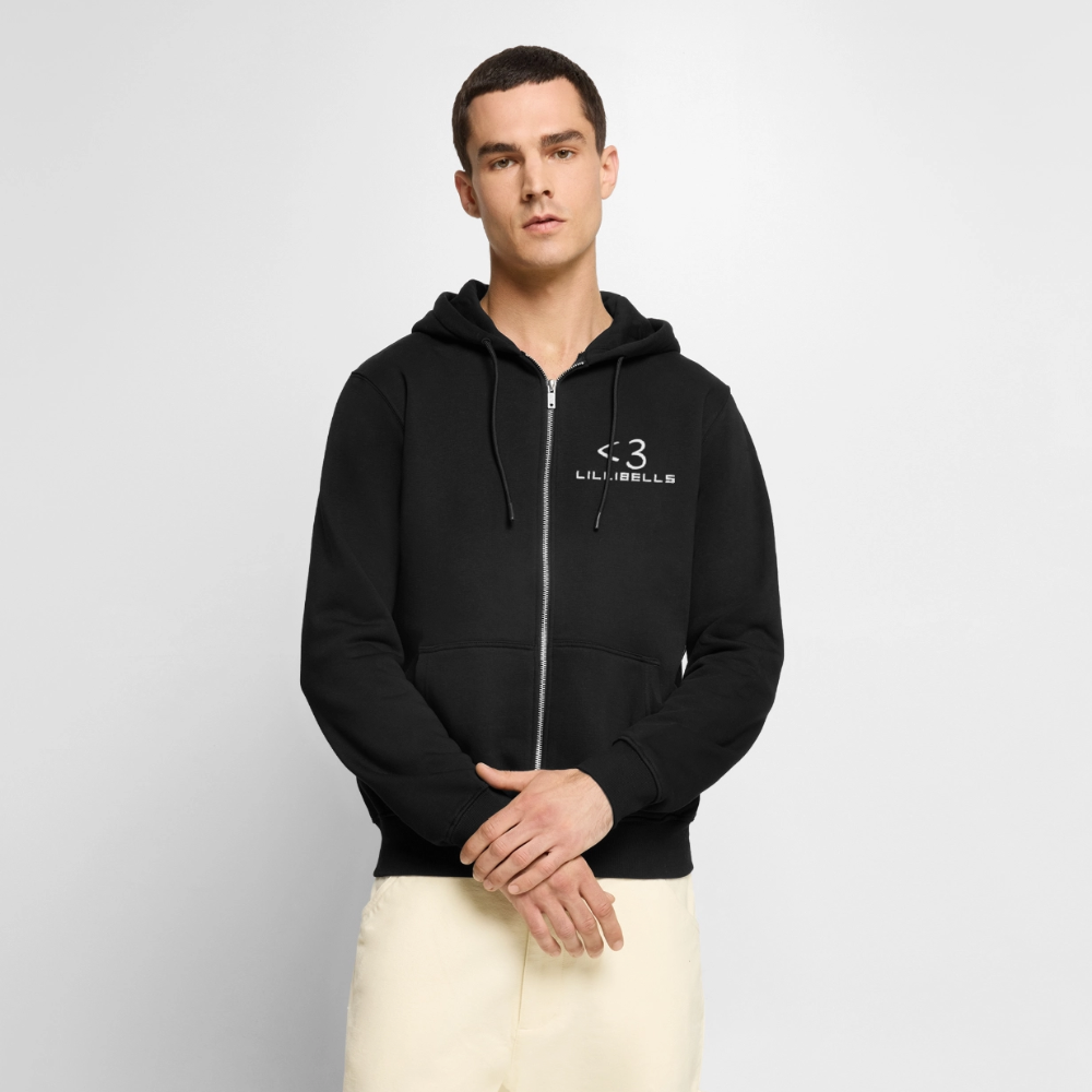Zipper Hoodie Men Lillibells - svart