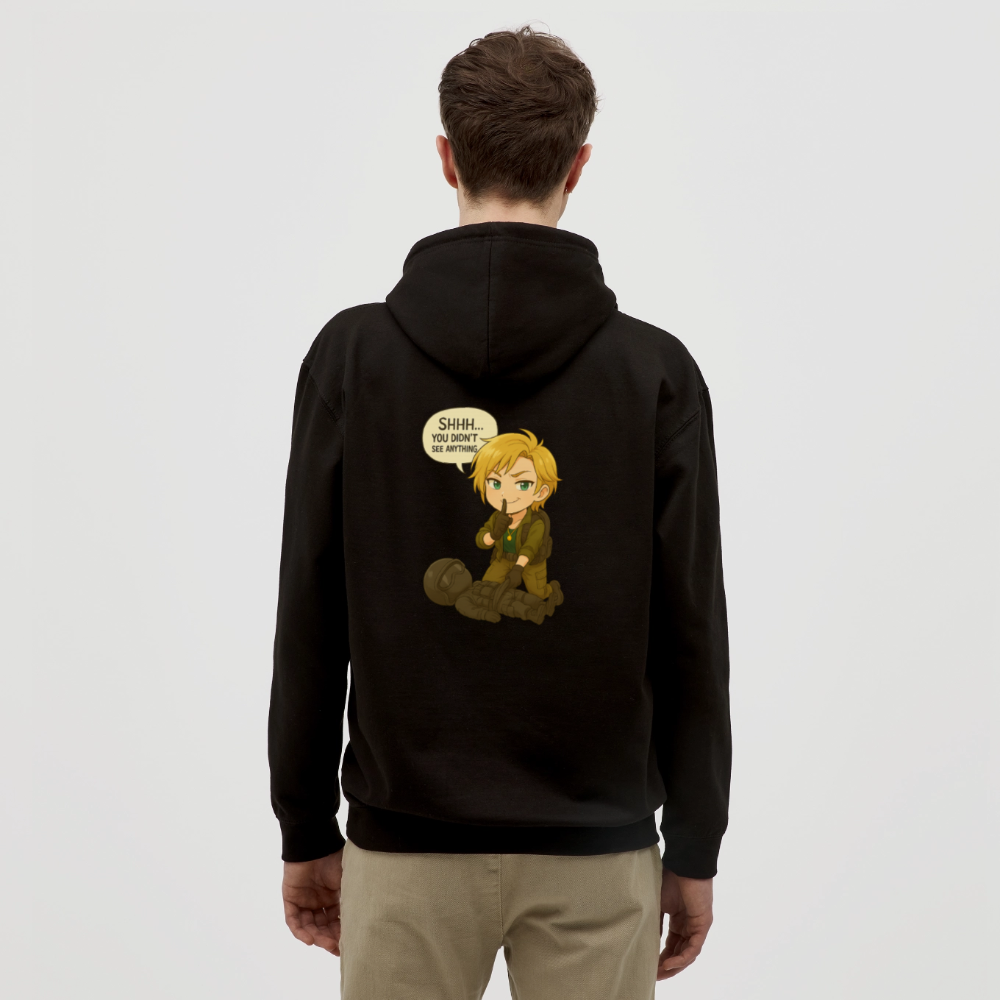 Hoodie Oops by Runoutofaname - svart