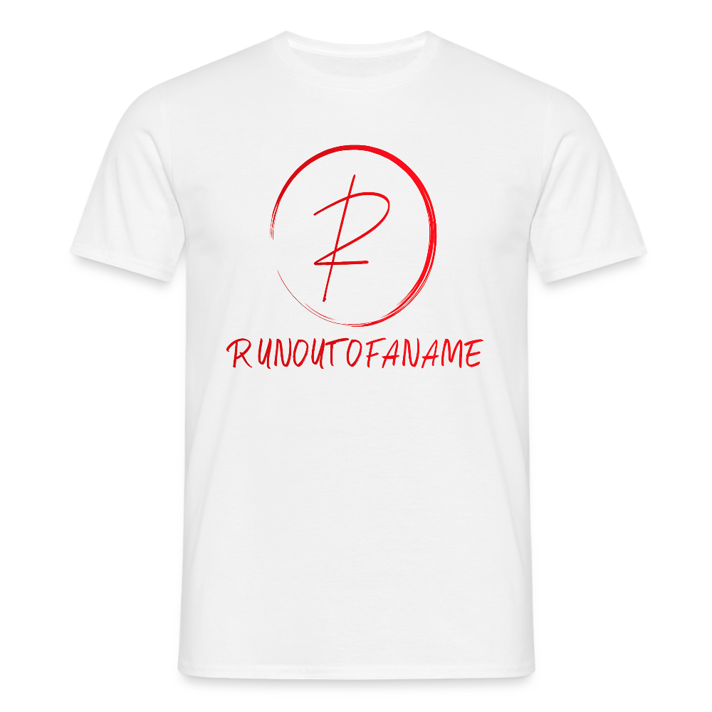 T-shirt Runoutofaname Logo - vit