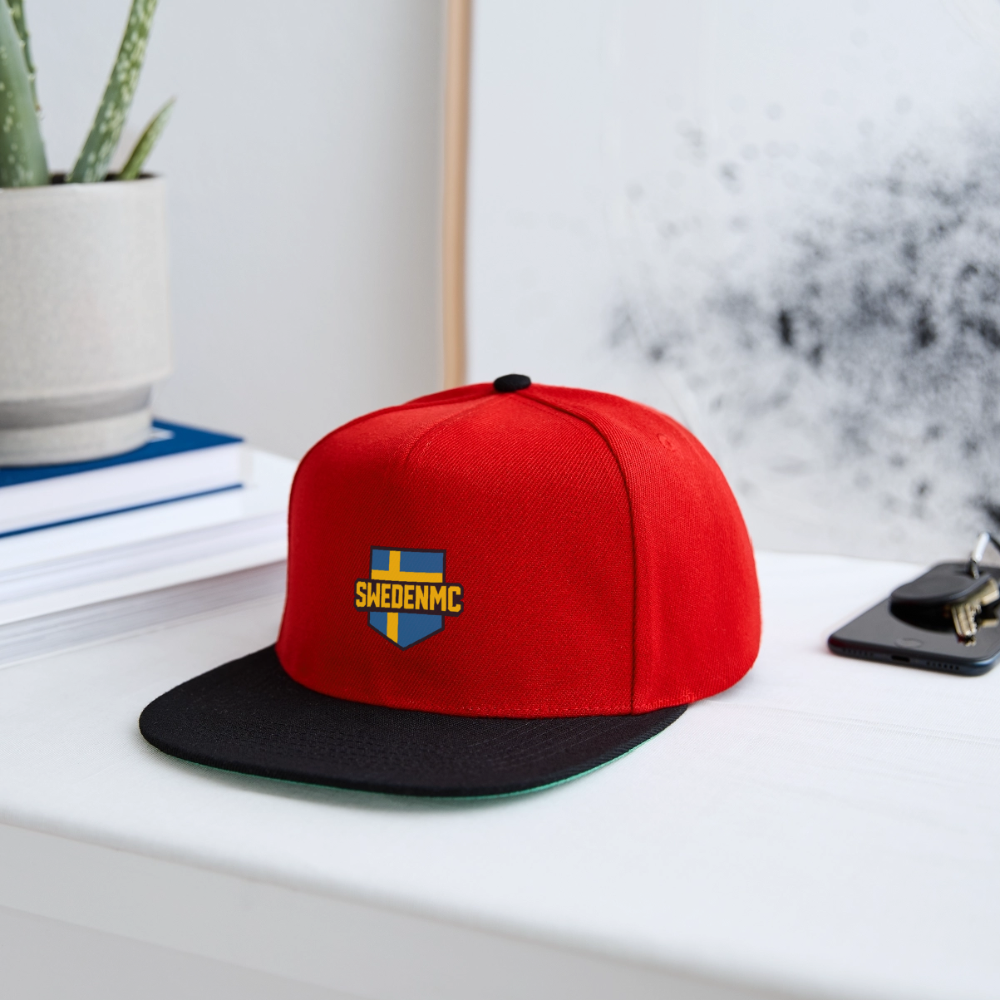 Snapbackkeps SwedenMC - röd/svart
