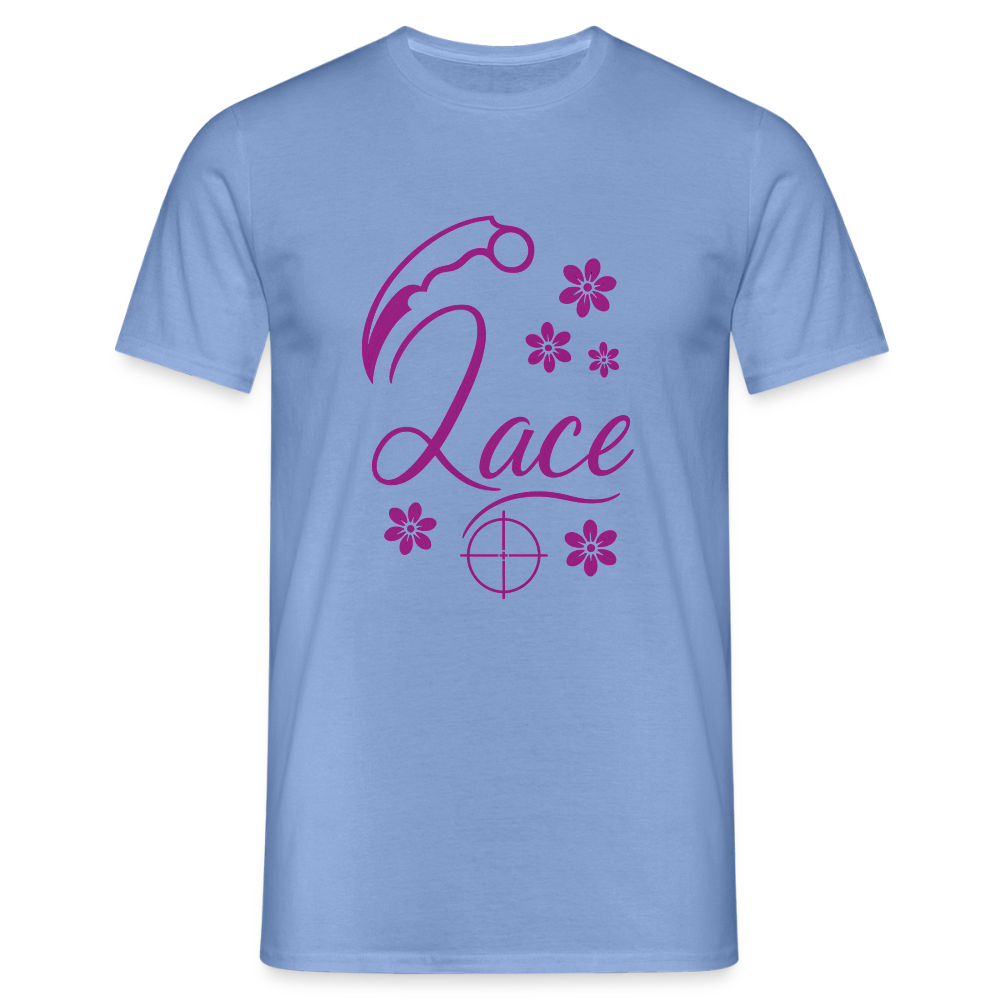 T-shirt herr Lace - carolina blue