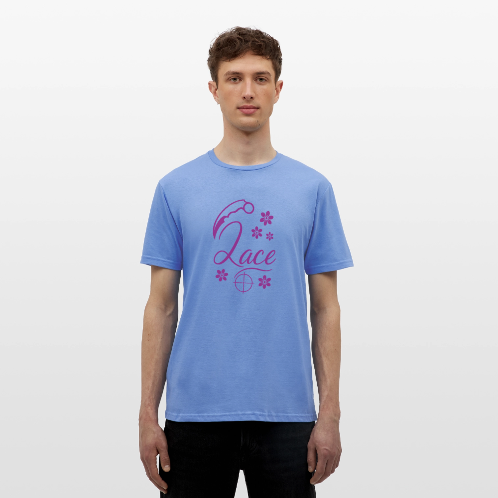 T-shirt herr Lace - carolina blue