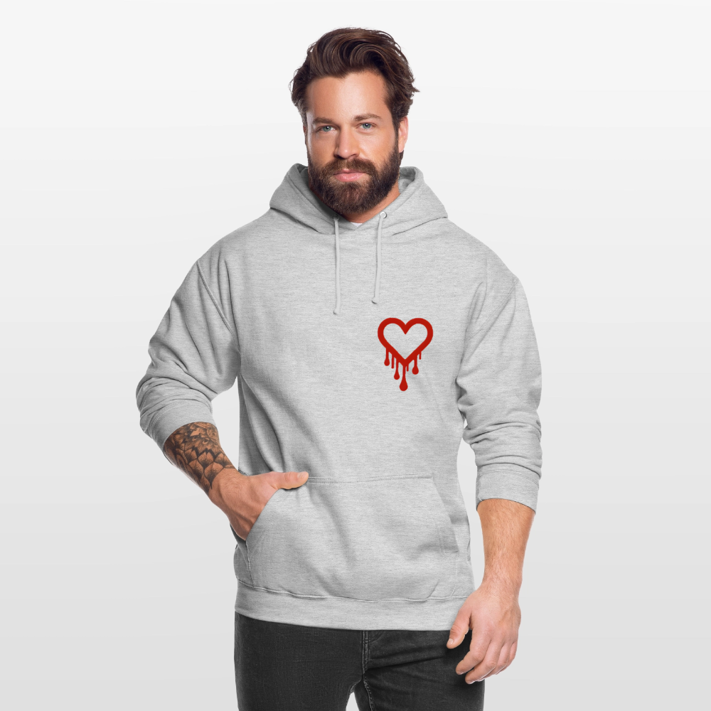 HoodieHeart TJstark - ljusgråmelerad