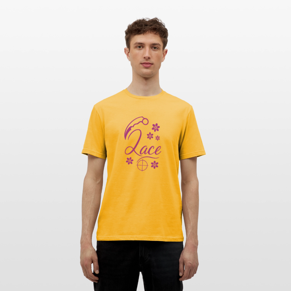 T-shirt herr Lace - gul
