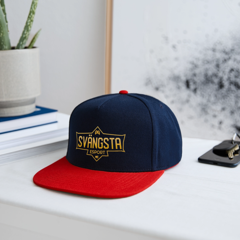 Svängsta Snapback - marinblå/röd