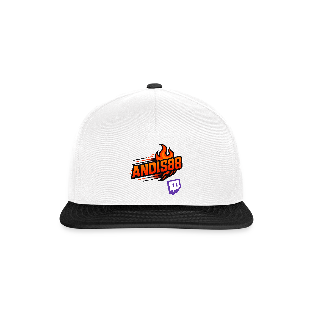 Snapback AndisFlame - vit/svart