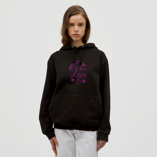 Hoodie Lace - svart