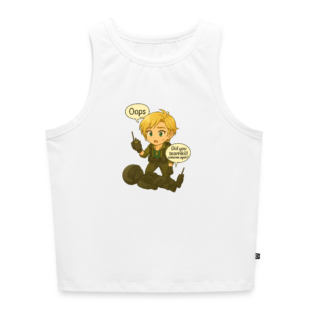 Tanktopp Oops by Runoutofaname - vit