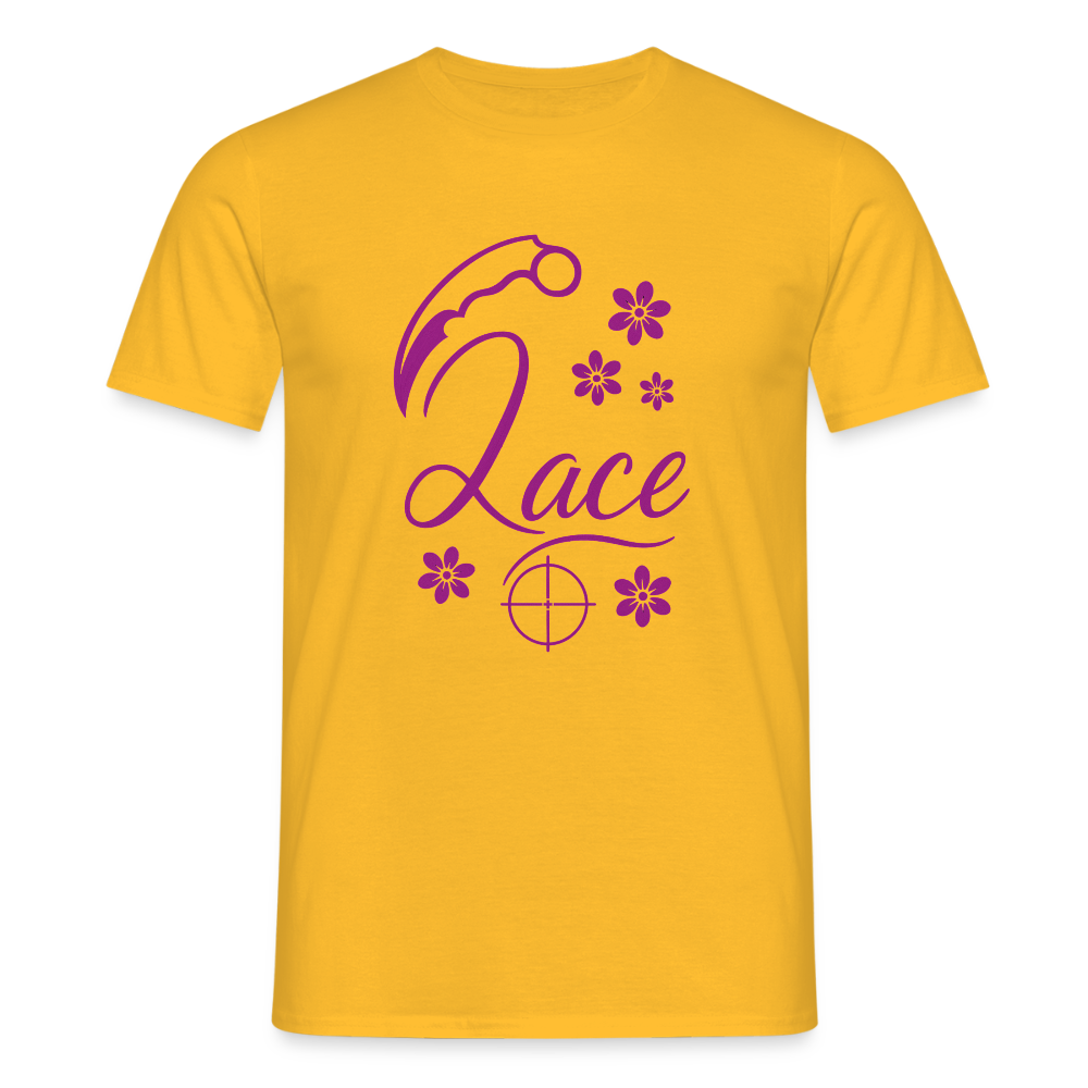T-shirt herr Lace - gul