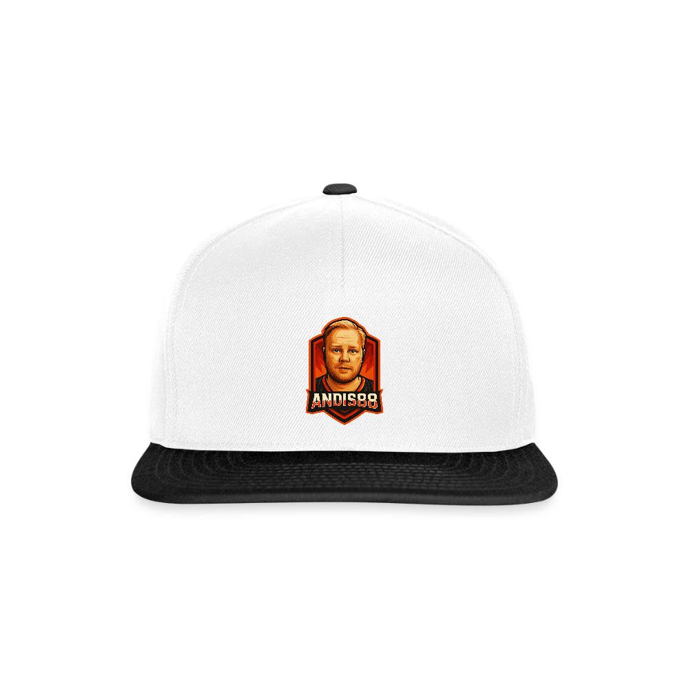 Snapbackkeps Andis88 - vit/svart