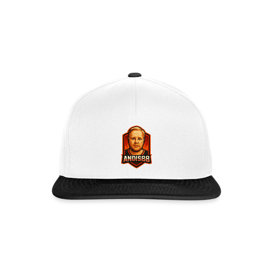 Snapbackkeps Andis88 - vit/svart