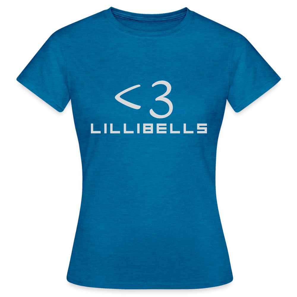 T-shirt dam - antikblå safirljung