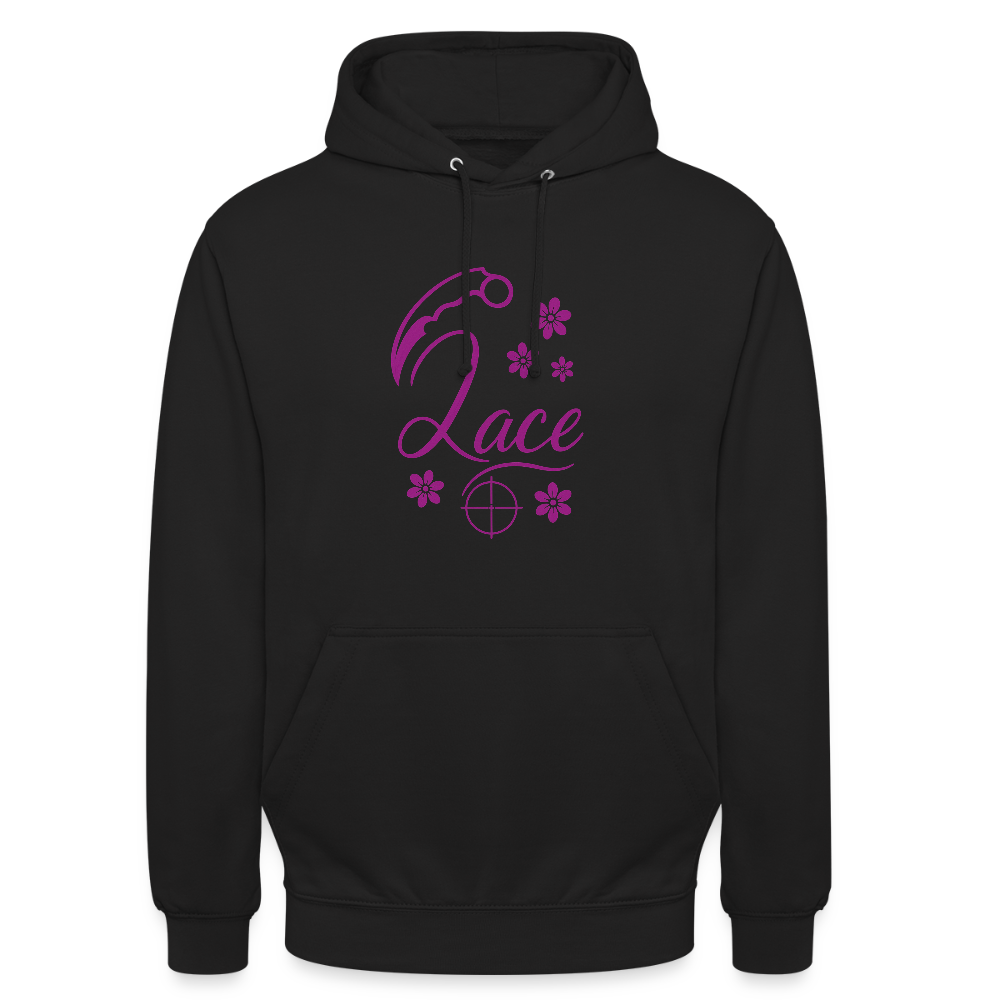 Hoodie Lace - svart