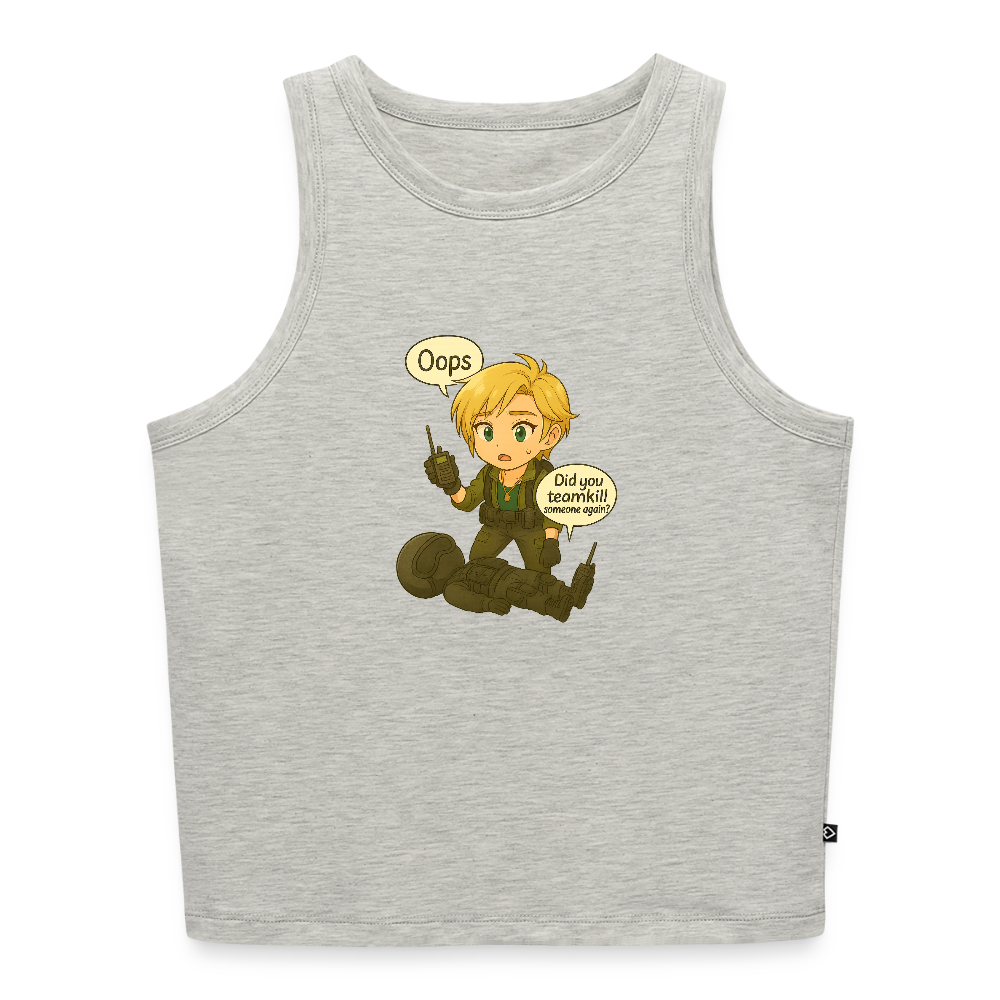 Tanktopp Oops by Runoutofaname - gråmelerad