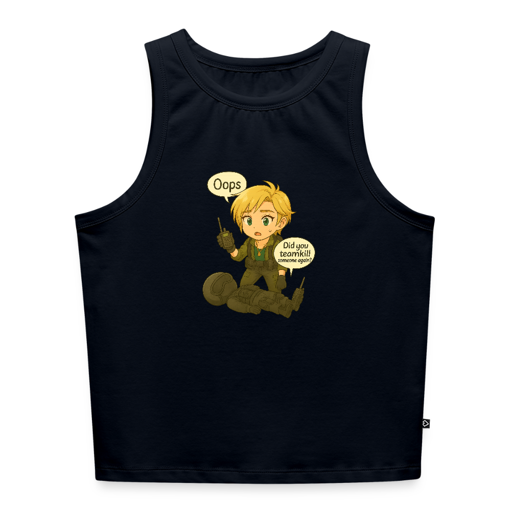 Tanktopp Oops by Runoutofaname - marinblå