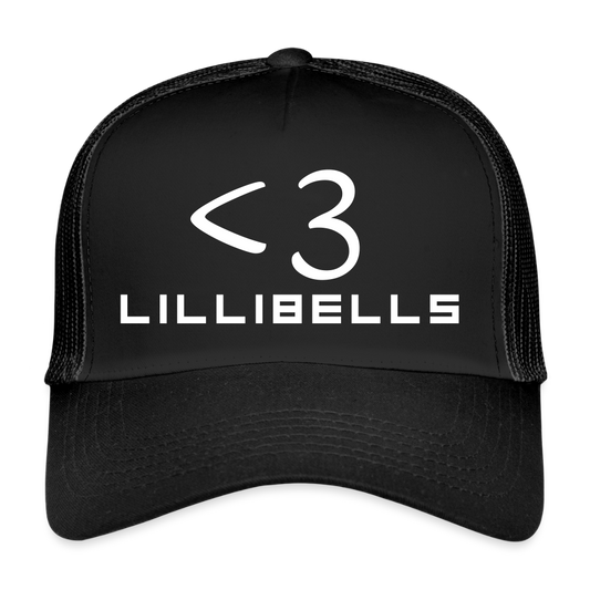 Trucker Cap by Lillibells - svart/svart