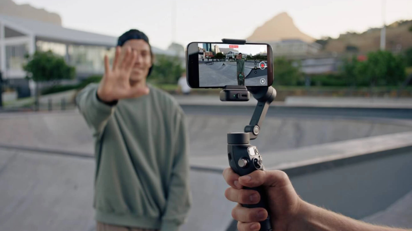Hopfällbar design för filmning var du än är