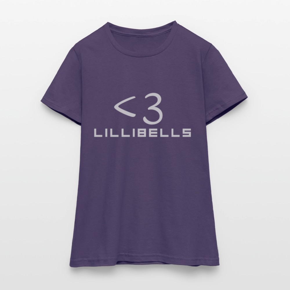 T-shirt dam - mörklila