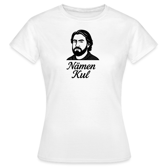 T-shirt dam Lappy - Nämen kul - vit