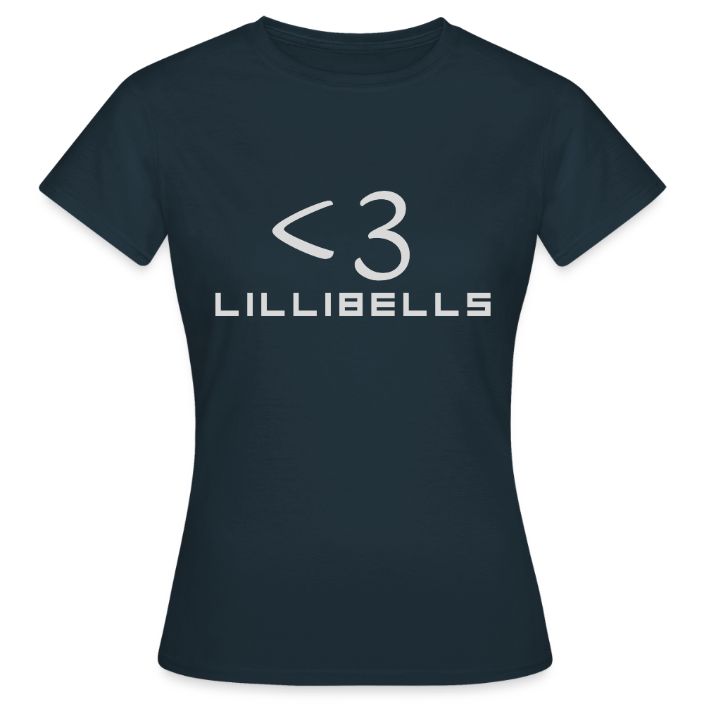 T-shirt dam - marinblå