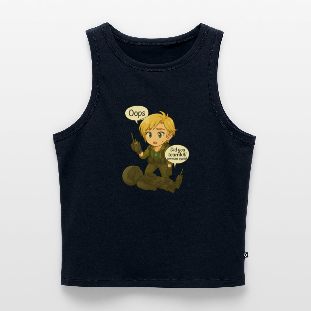 Tanktopp Oops by Runoutofaname - marinblå