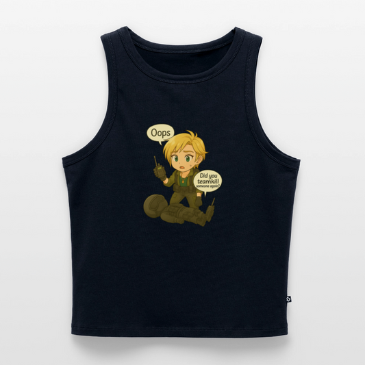 Tanktopp Oops by Runoutofaname - marinblå