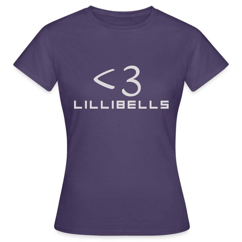 T-shirt dam - mörklila