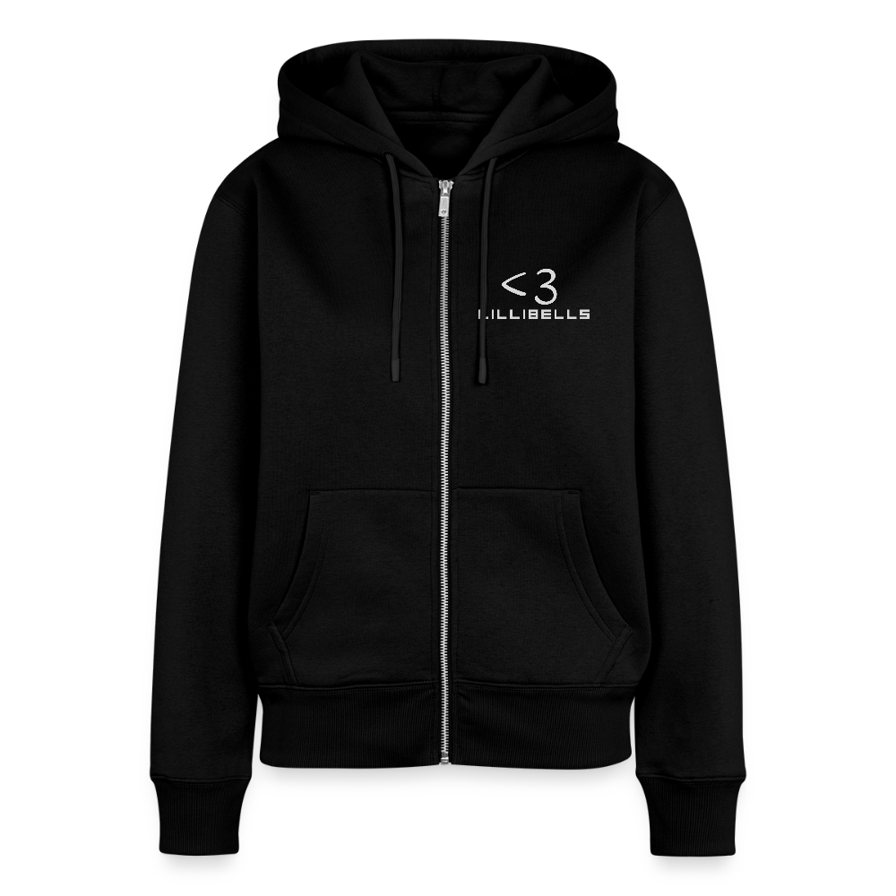 Women hoodie Zipper Lillibells - svart