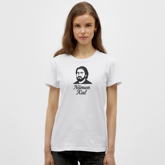 T-shirt dam Lappy - Nämen kul - vit