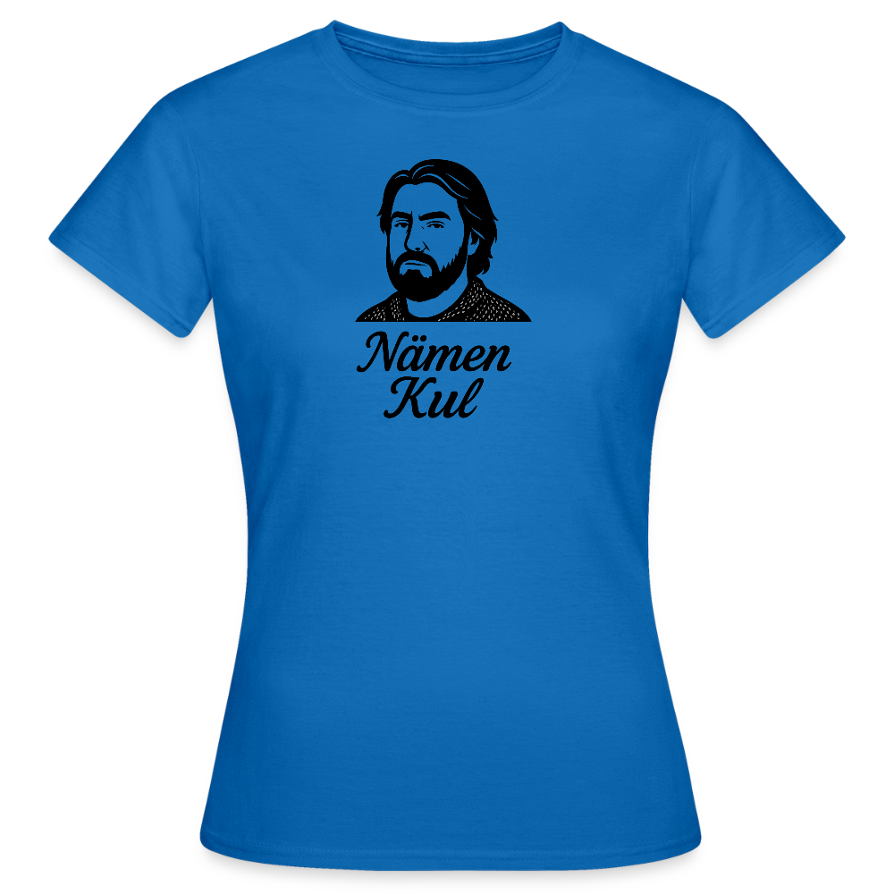 T-shirt dam Lappy - Nämen kul - royalblå