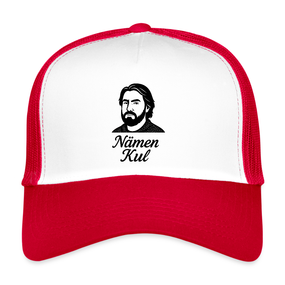 Trucker Cap - Lappy - vit/röd