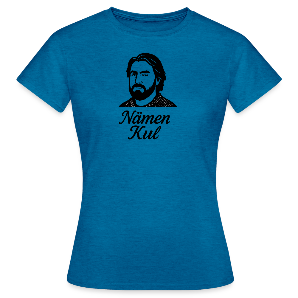 T-shirt dam Lappy - Nämen kul - antikblå safirljung