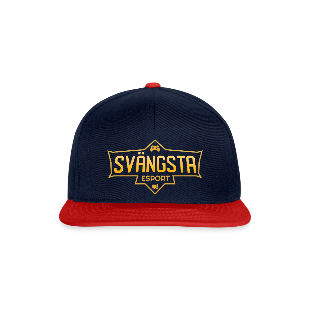 Svängsta Snapback - marinblå/röd