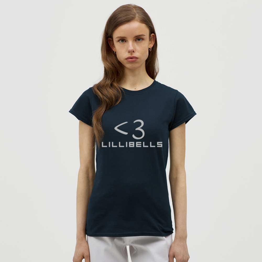 T-shirt dam - marinblå