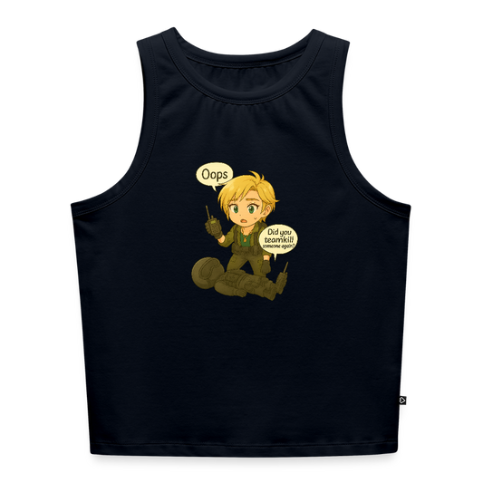 Tanktopp Oops by Runoutofaname - marinblå