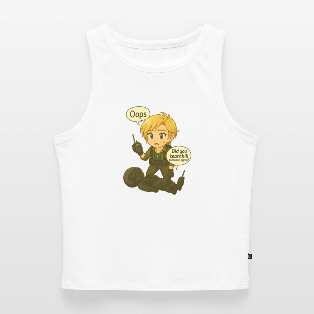 Tanktopp Oops by Runoutofaname - vit