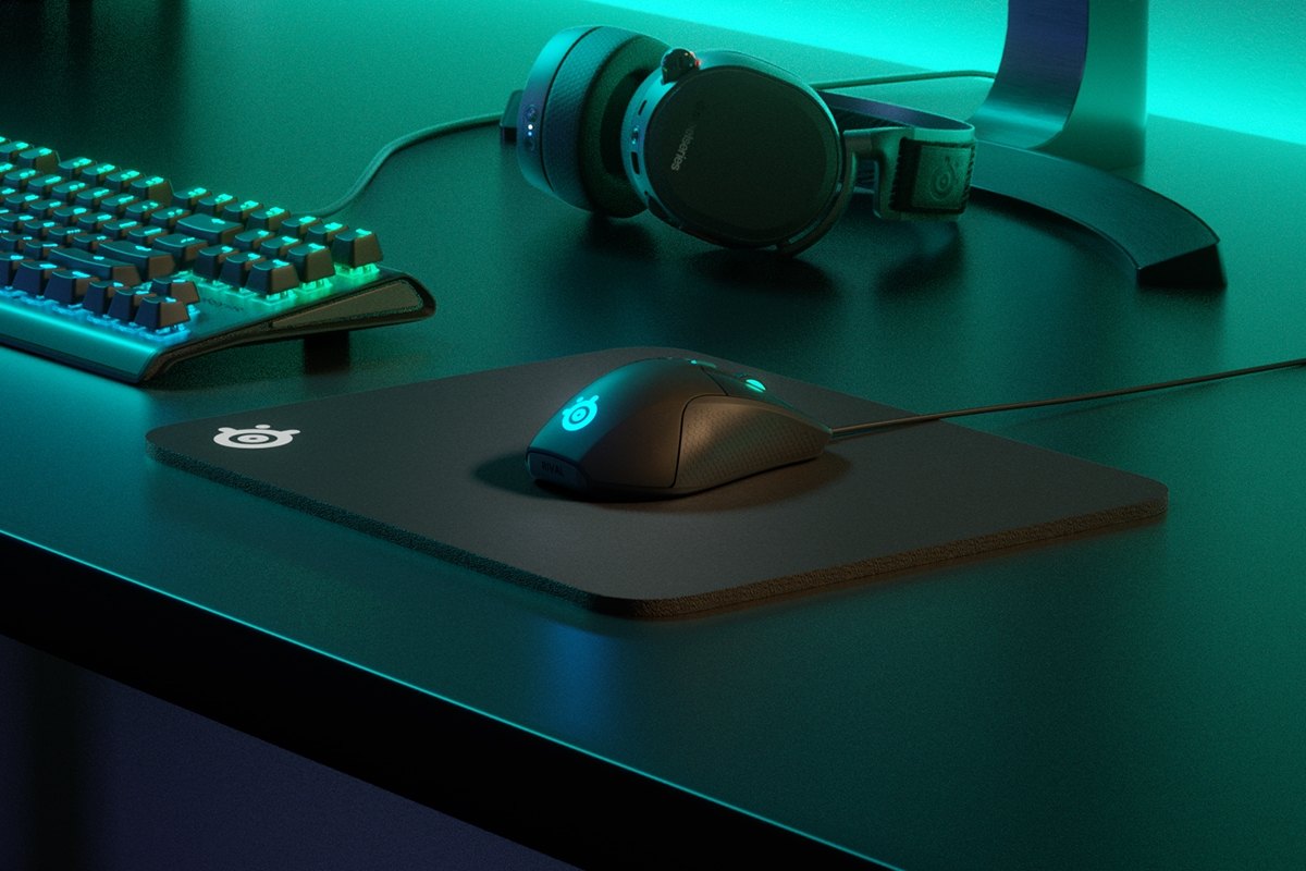 SteelSeries QcK Heavy – tjock gamingmusmatta 45x40 cm